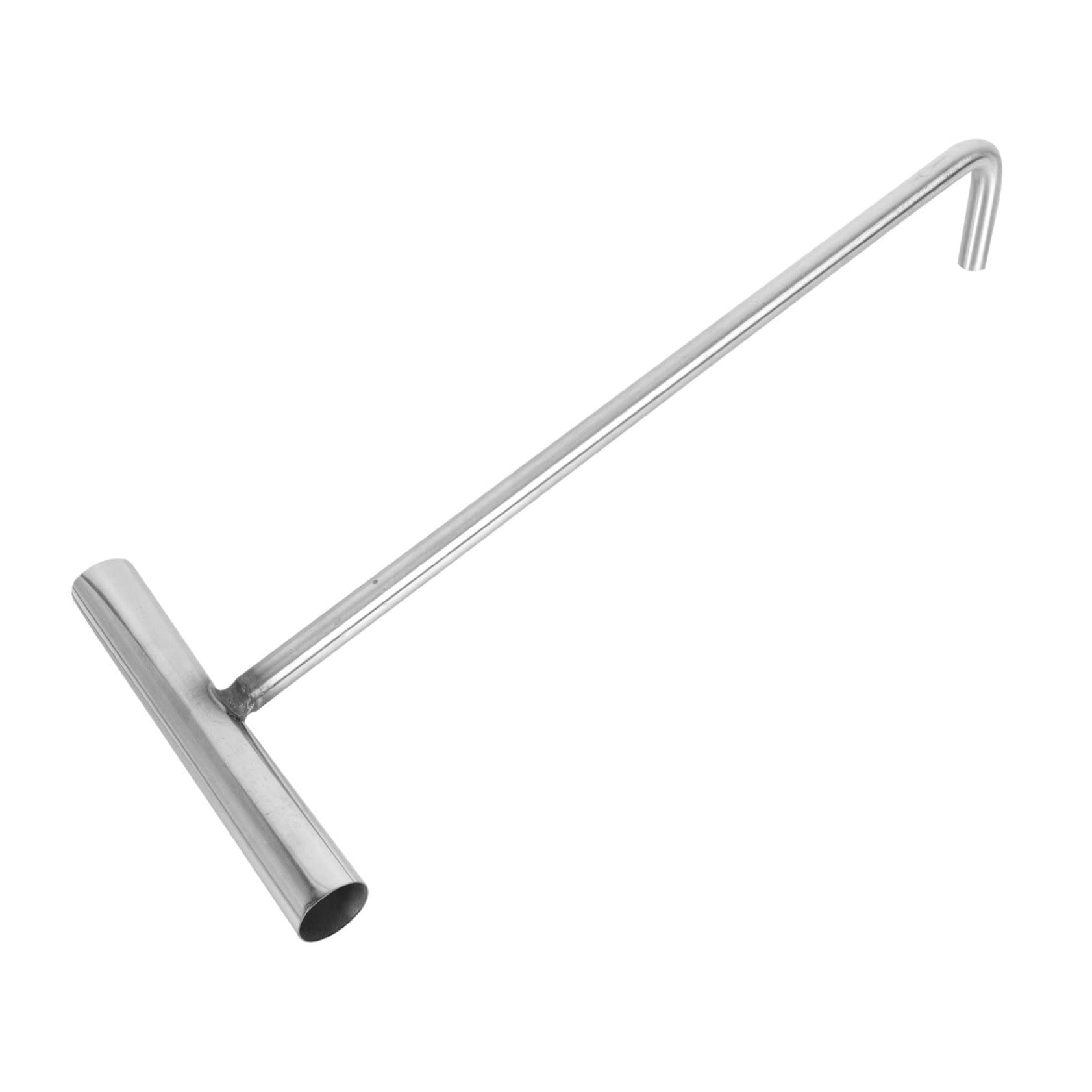 COSMEVIVI Manhole Cover Hook t Shaped Stainless Steel Well Lid Lifter Hand Lifting Tool for Industrial Use