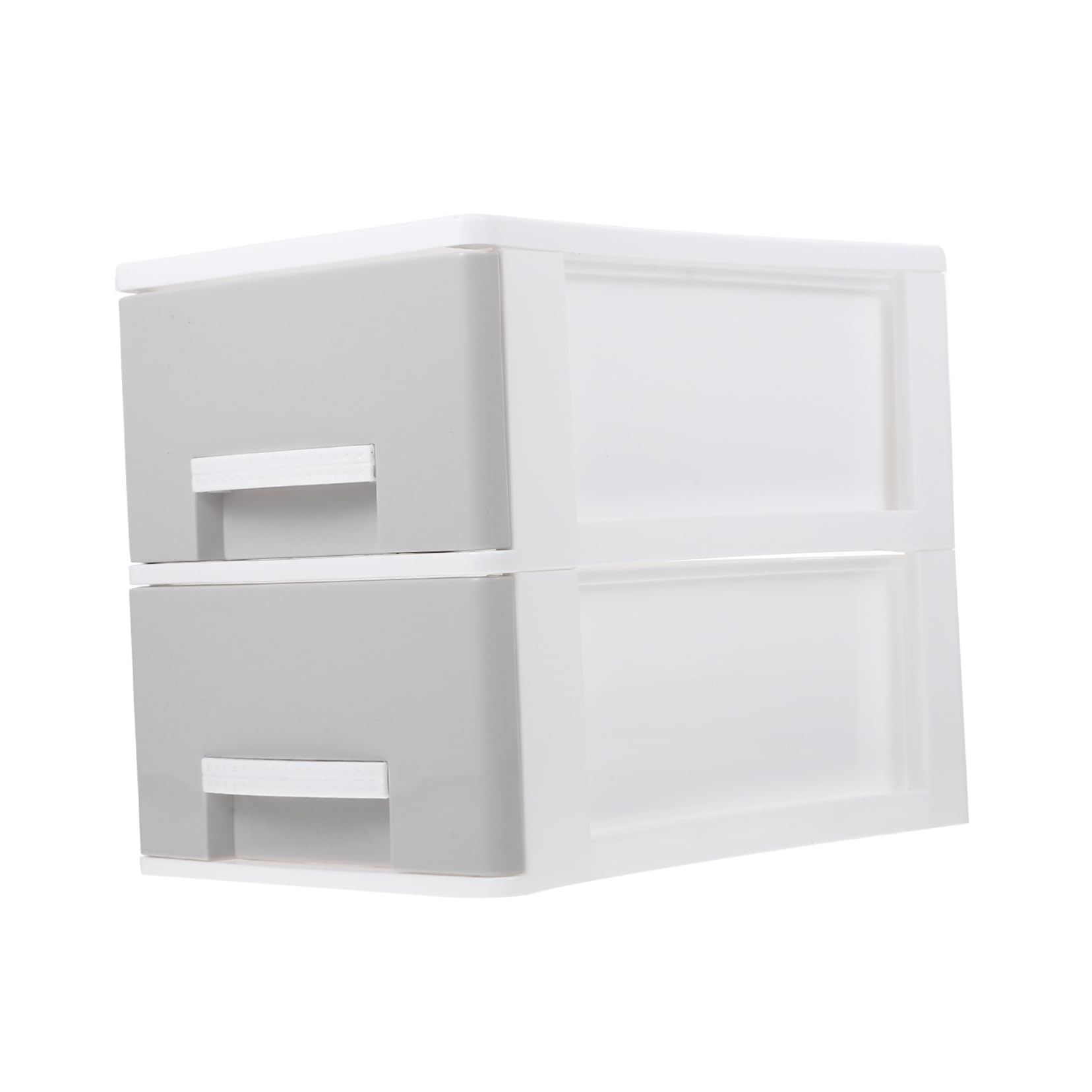 Contenitore Porta Oggetti da Scrivania a Cassetto, 2 Livelli, Plastico | Struttura Multiuso, Alta Resistenza e Anti-deformazione, Stile Gradevole per Organizzazione e Regalo Casa