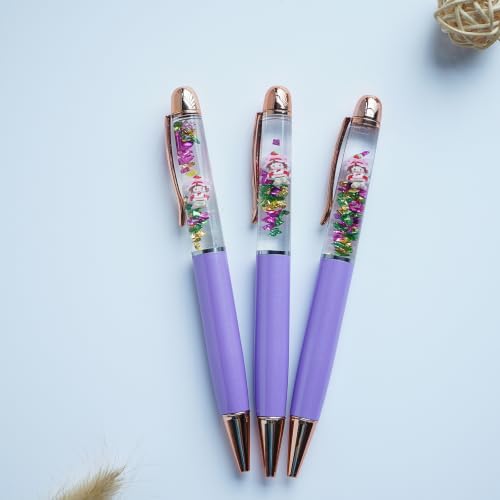 Image of Strawberry Girl Holding Cake Ballpoint Pen Unique Floating Stationery Perfect Birthday Party Favor Gifts