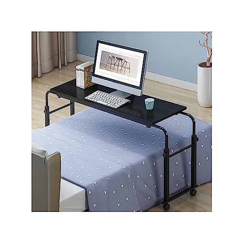 WJFTODAY Überbetttisch mit rollendem Laptopständer