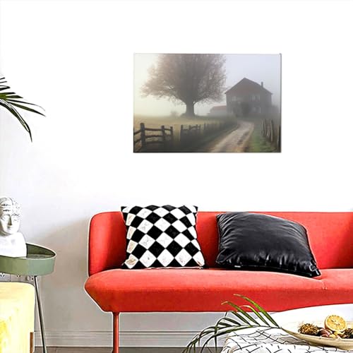 Toile murale brumeuse YoupO impression cadre salon chambre bain