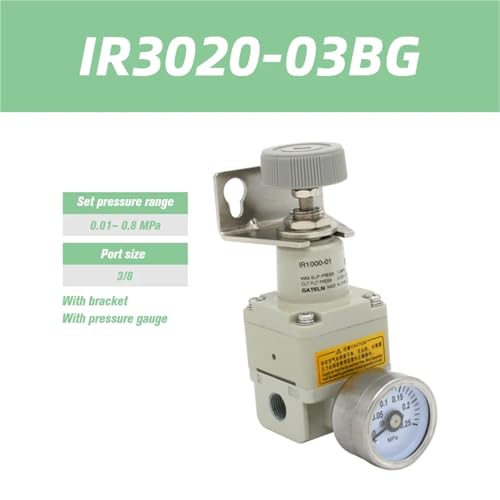 Régulateur de pression IR3000-03 avec manomètre digital de précision