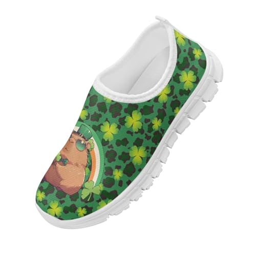 Doojoayie St. Patrick's Day Shoes for Girls Slip On Sneakers Better4