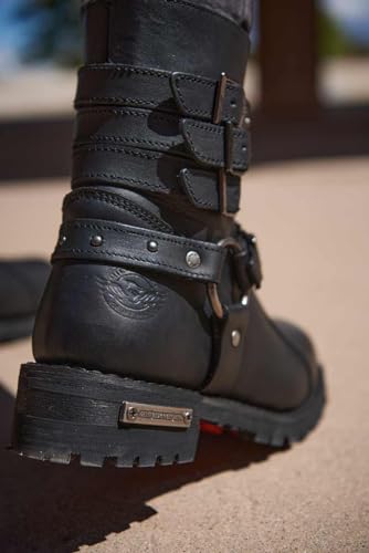 Image of Milwaukee Leather Women's Premium Leather Motorcycle Harness Boots Collection MBL - 10.5