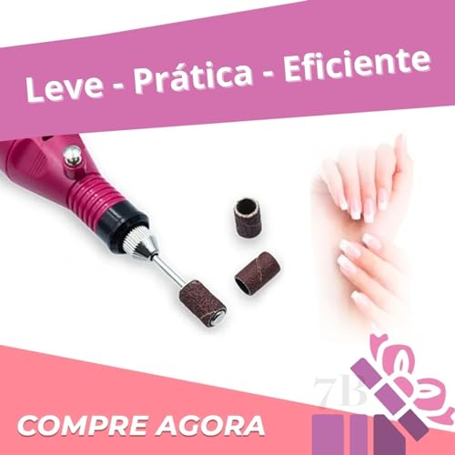 Lixadeira Unha Lixa Elétrica Profissional Bloco Motor Bivolt