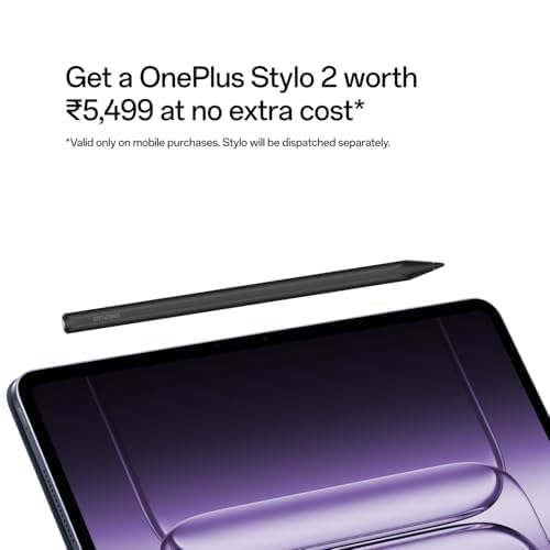 OnePlus Pad 3 World's Fastest Snapdragon 8 Elite Processor, 13.2" 3.4k Screen, 144Hz Adaptive Refresh Rate, 8 Speakers, AI, 12140 mAh Battery, 12 GB RAM + 256 GB ROM WiFi, Frosted Silver view 2