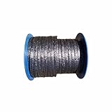 DSFHKUYB グラファイト化エキスパンドPTFEグラファイト編組圧縮パッキン10x10mm、ポンプグランドまたはバルブステムまたはメカニカルシール用-長さ5m,12x12mm