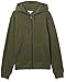 Amazon Essentials Men's Full-Zip Hooded Fleece Sweatshirt (Available in Big & Tall), Olive Heather, Large
