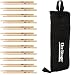 On-Stage Hickory Drumsticks 12-pair with Stick Bag - 5B - Wood Tip