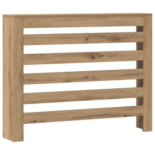vidaXL Cubierta de radiador Madera Color Roble Artesano 104x20x82 cm, Tapa de radiador, Cubierta Alta del radiador, Tapa de la válvula del radiador