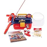 Shakespeare Marvel Spider-Man Kids Fishing Set, 2’6” Kids Fishing Rod and Reel Combo, Comes with Net and Tackle Box, Complete Kit with Bobbers and Bait