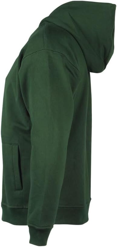 Arborwear Men's Cotton Single Thick Hooded Full Zip Sweatshirt with Recessed Handwarmer Pockets - Comfy Fabric