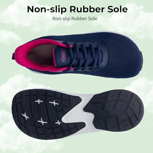 Image of IIV Womens Wide Toe Box Walking Shoes Arch Support Running Shoe Plantar Fasciitis Tennis Sneakers Orthotic for Pain Relief