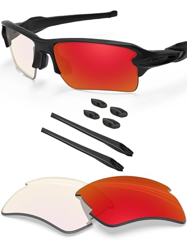Image of BLAZERBUCK Anti Salt Replacement Lenses & Sock Kit for Oakley Flak 2.0 XL OO9188 Sunglasses