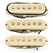 Musiclily Pro ST-60S Staggered Alnico 5 Single Coil Neck Middle Bridge Pickups Set 5.8K for Strat Style Electric Guitar, Cream