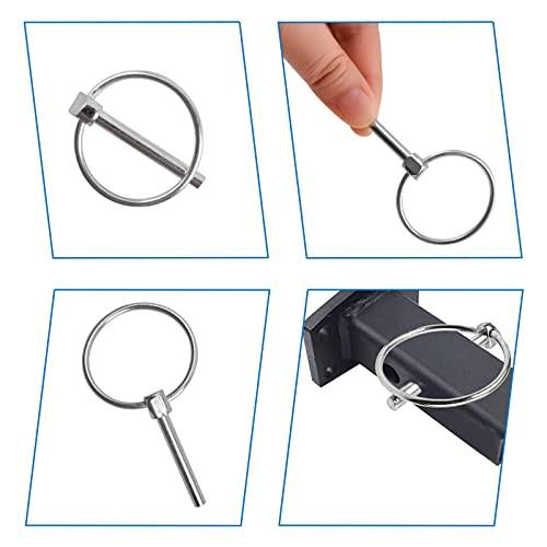 Increway INC-YF06-179-US8 3/16 Inch Lynch Pin, 10 Pcs Carbon Steel Linch Pins thumb #6