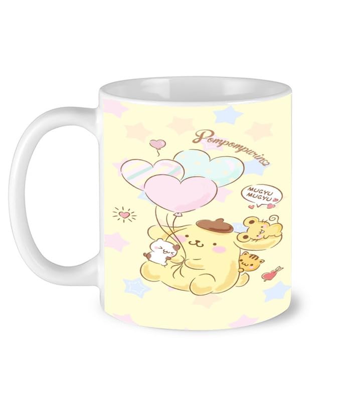 neonsyp Calm Country Coffee Mug - Ceramic Tea Cup with Pastel Landscape Collage Design - Gift for Aesthetic Design Lovers - 330ml-image-19
