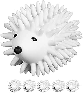 maogear 4 peças de bolas de secador, reutilizáveis, para ouriço, saia, suéter, bolas, macias para secadora, máquina de lavar roupa, amaciante de tecido alternativo (6 peças)