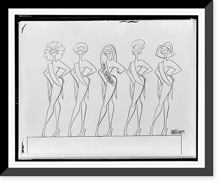 Historic Framed Print, Miss Sharia.Ann Telnaes., 17-7/8" x 21-7/8"