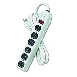 Fellowes 99027 Metal Power Strip with 6 Outlets (99027)