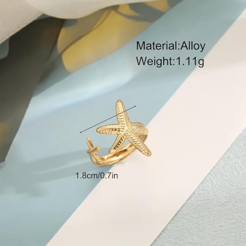 Open Mouth Ring for Women Chunky Gold Rings Engagement Moissanite Wedding Promise Knuckle Stackable Rings Jewelry Gifts3