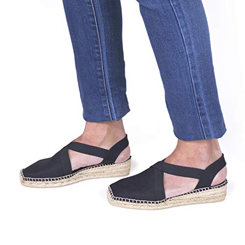 Image of Toni Pons - VERONA - Women's flat vegan espadrilles with elastics