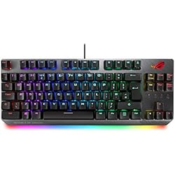 Teclado Mecanico Asus ASUS ROG Strix Scope NX TKL Deluxe 80% RGB Gaming Mechanical Keyboard, ROG NX Blue Switches, ABS Keycaps, Detachable Cable, Wider Ctrl Key, Stealth Key, Wrist Rest, Macro Support-Black, UK Layout
