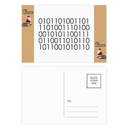 Cartes remerciement monde du Père Noël lot de 20 pour vos réponses