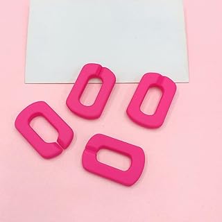 Anillos de plástico acrílico de enlace, 50 piezas de eslabones de cadena acrílicos ovalados grandes de color mate de 20 x 30 mm, conectores de enlace rápido, anillos de enlace acrílicos for la fabrica