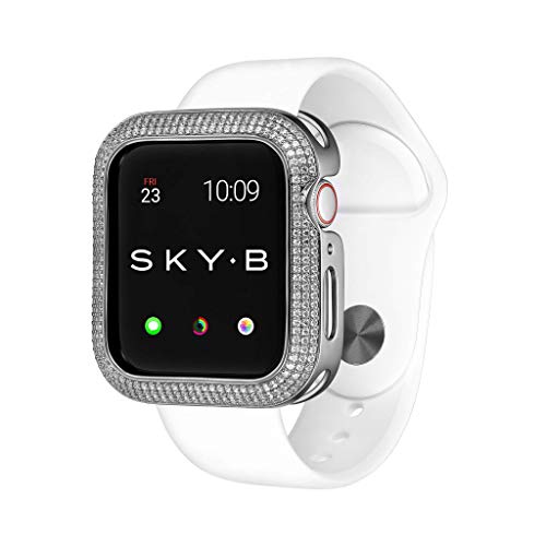 SKYB Triple Halo Silver Protective Jewelry Case for Apple Watch Series 1, 2, 3, 4, 5 Devices - 38mm
