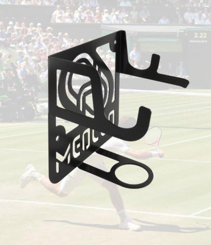 Tennis racket storage rack wall mount (100% Steel) (White) - Image 3