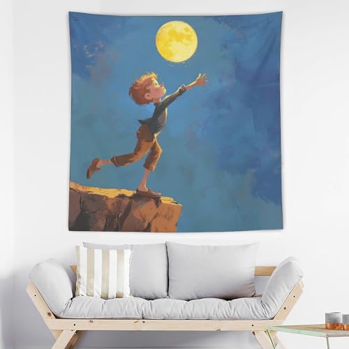 Tapisserie murale garçon sautant pour relooker un mur de chambre