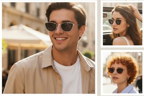 Image of Diamond Shape Cat Eye Women's Sunglasses Lightweight Frames Provide Uv Protection,Small Metal Frames Making Them Ideal For Everyday Wear.,Non-Polarized