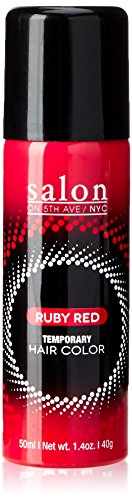 Salon on 5th Ave, NYC Temporary Hair Color Fun Shades, Rubu Red