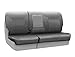 Coverking Custom Fit Rear 60/40 Bench Seat Cover for Select Dodge Magnum Models - Genuine Leather (Gray)