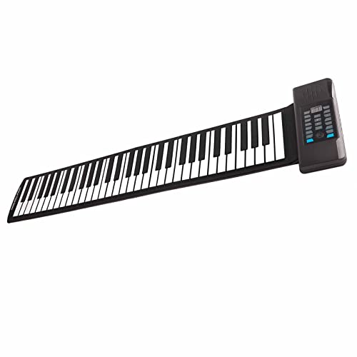Clavier de Piano Enroulable 61 Touches, Clavier Roulant Portable Pliable, Clavier de Piano électrique Numérique avec Batterie Rechargeable 1100 MAh, écran LED pour Enfants, Débutants (Prise UE) - Les Beatles, Paul McCartney, John Lennon, RIngo Starr, George Harrison Clavier de Piano Enroulable 61 Touches, Clavier Roulant Portable Pliable, Clavier de Piano électrique Numérique avec Batterie Rechargeable 1100 MAh, écran LED pour Enfants, Débutants (Prise UE)