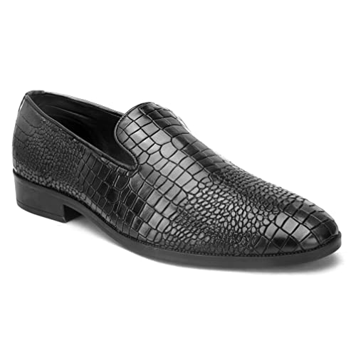 Image of San Frissco Mens Bm 2022 San Frissco Men's Loafers Handcrafted Casual Slip On Shoes Textured Upper /Soft Cushioned Footbed with TPR Sole /Comfortable Lightweight Flexible for Party, Office 9 (Copper)