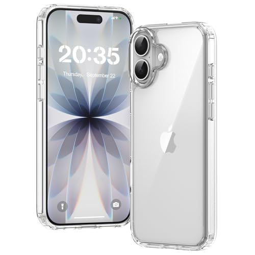 Voyahülle Hülle für iPhone 17 Hülle Anti-Vergilbung Transparent Handyhülle Stoßfest Schutzhülle Premium Kratzfeste Case für iPhone 17 -Durchsichtig