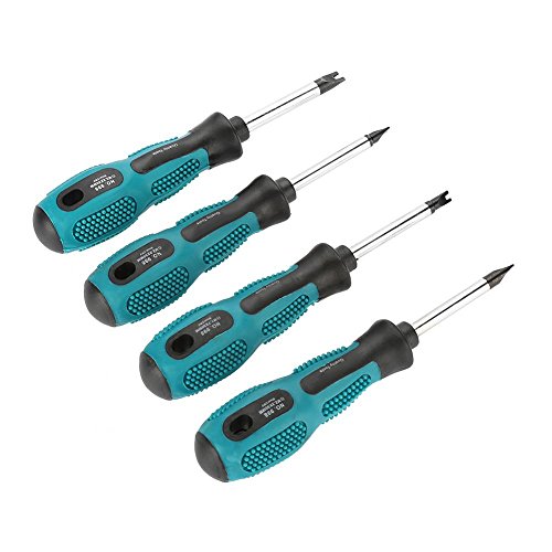 U Screwdriver, 4pcs CRV Steel U Fork Type Magnetic Screwdriver Multifunctional Hand Tool DIY Screwdriver Kit