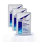 Sani-Tsar Hand Sanitizer Spray (20ml Pocket Style), 3-Pack, Travel-Size Spray Bottle, with Vitamin E
