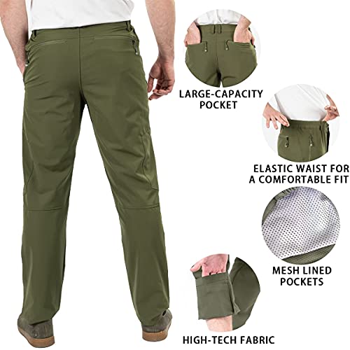 Postropaky Mens Hiking Quick Dry Lightweight Waterproof Fishing Pants Outdoor Travel Climbing Stretch Pants thumb #4