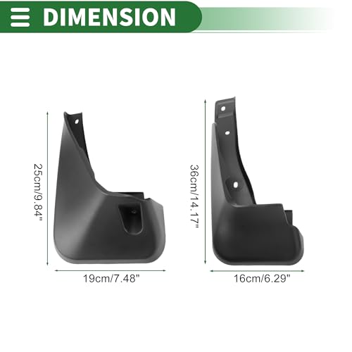 Image of Mud Flaps Splash Guards Mud Guards for Lexus NX300 2018-2020 W /Mount Accessories
