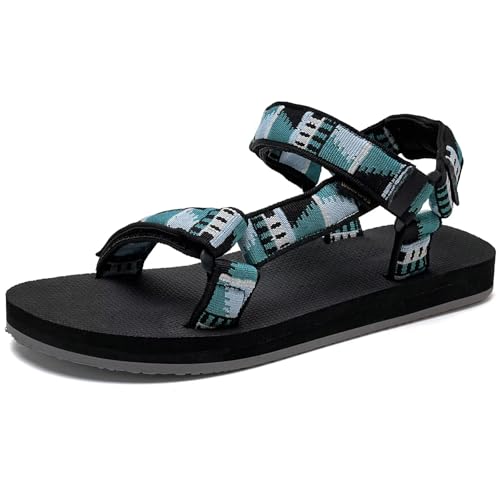 Image of WateLves Men's Sandals Hiking-Sport-Sandals with Adjustable Webbing Lightweight Water-Athletic-Beach-Sandals for Walking-Fishing-Travel-Trekking-Camping