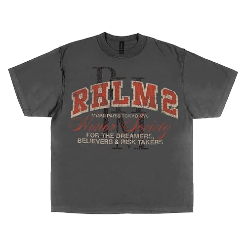 Anuel AA Unisex-Adult Official Merch Rhlm2 Tour Grey Dateback T-Shirt2