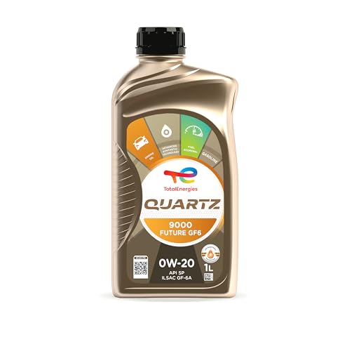 TotalEnergies QUARTZ 9000 FUTURE GF6 0W-20 Engine Oil - API SP ILSAC GF-6A - Advanced Synthetic Technology Fuel Economy 0W20 Gasoline Engine Oil - 1L
