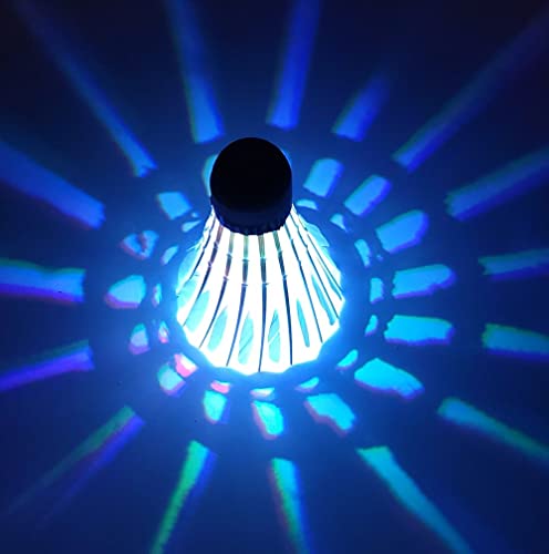 Leadge Led Shuttlecock Badminton Birdies, Shuttlecock Dark Night Goose Feather Glow Birdies Lighting For Outdoor Indoor Sport Activities (6 Packs) (Multi Color) #TOP1