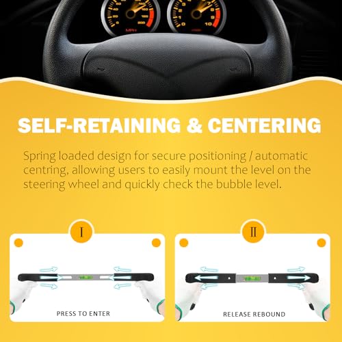 Image of Steering Wheel Level Alignment Tool Fits Steering Wheels With an Internal Diameter Between 260mm and 350mm (Single Side)