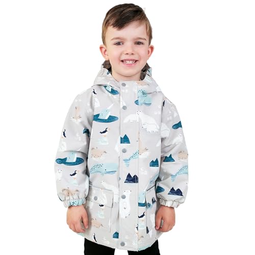 Image of JAN & JUL Waterproof Fleece Lined Rain Jacket, Raincoat for Toddlers and Kids