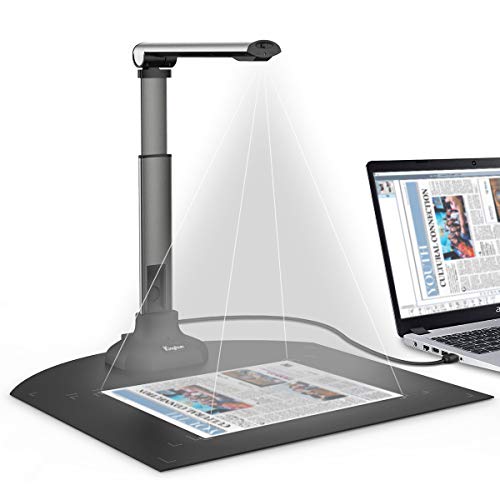 Kinghun KC6A07 Book & Document Camera, 8MP High Definition Portable Book Document Scanner, Capture Size A3/A4, Smart Multi-Language OCR, USB, Professional Software, SDK & Twain for Development