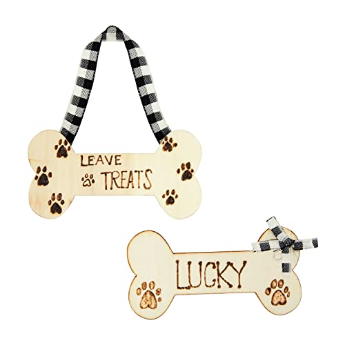 Juvale 24 Pack Wooden Dog Bones For Crafts, Unfinished Wood Slice Cutouts For Gift Tags (4.3 X 2.2 Inches) #TOP7